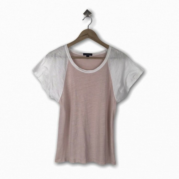 J. Crew Tops - J. Crew Linen Short Sleeve Baseball Tee Shirt